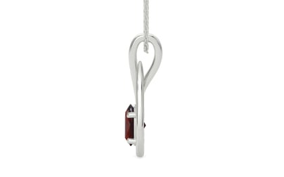 Sterling Silver Hessonite Garnet Pendant Prime Quality (P9)