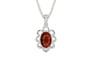 Sterling Silver Hessonite Garnet Pendant Rare Quality (P3)