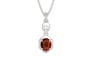 Sterling Silver Hessonite Garnet Pendant Rare Quality (P6)
