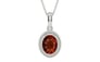 Sterling Silver Hessonite Garnet Pendant Rare Quality (P7)