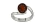 Sterling Silver Hessonite Garnet Ring Fine Quality (R2)