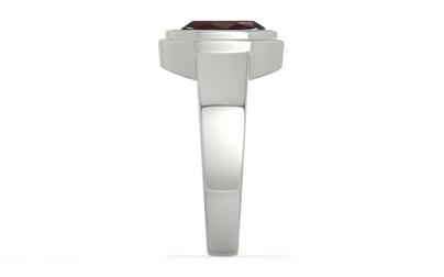 Sterling Silver Hessonite Garnet Ring Fine Quality (R3)