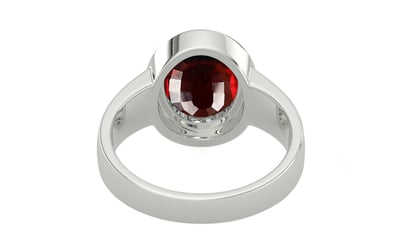 Sterling Silver Hessonite Garnet Ring Fine Quality (R3)