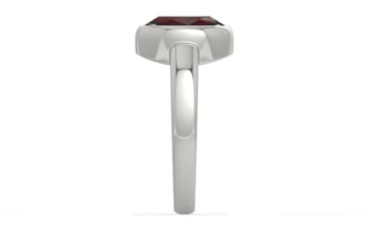 Sterling Silver Hessonite Garnet Ring Fine Quality (R6)