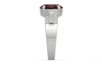 Sterling Silver Hessonite Garnet Ring Fine Quality (R8)