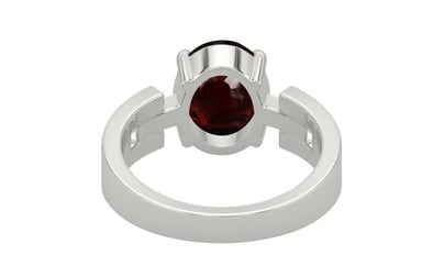 Sterling Silver Hessonite Garnet Ring Fine Quality (R8)