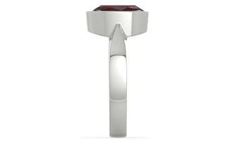 Sterling Silver Hessonite Garnet Ring Fine Quality (R9)