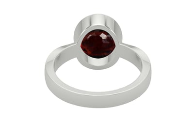 Sterling Silver Hessonite Garnet Ring Fine Quality (R9)