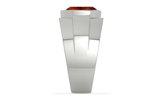 Sterling Silver Hessonite Garnet Ring Limited Quality (R1)