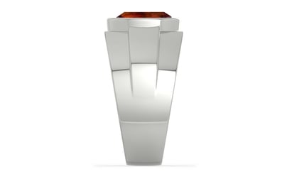 Sterling Silver Hessonite Garnet Ring Limited Quality (R1)