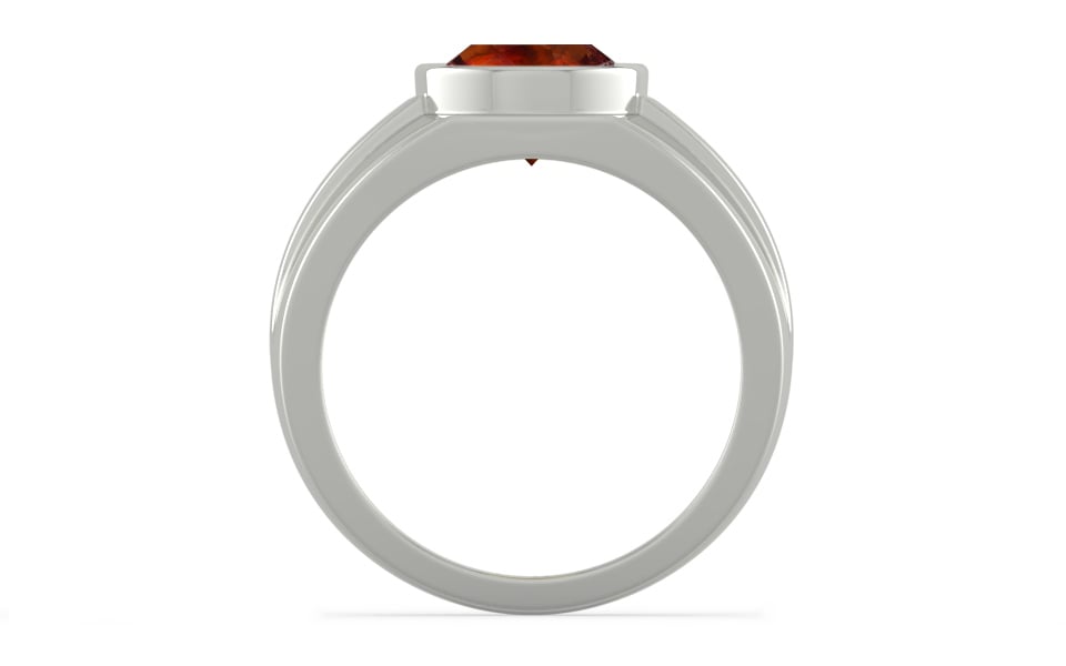 Sterling Silver Hessonite Garnet Ring Limited Quality (R1)