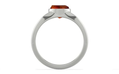 Sterling Silver Hessonite Garnet Ring Limited Quality (R10)