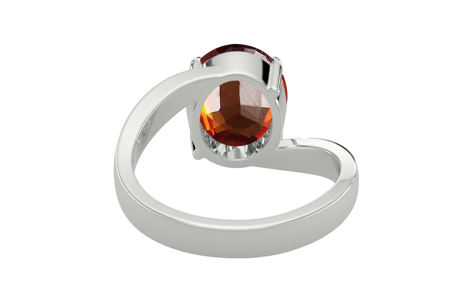 Sterling Silver Hessonite Garnet Ring Limited Quality (R2)