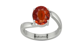 Sterling Silver Hessonite Garnet Ring Limited Quality (R2)