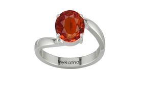 Sterling Silver Hessonite Garnet Ring Limited Quality (R2)