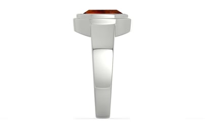 Sterling Silver Hessonite Garnet Ring Limited Quality (R3)