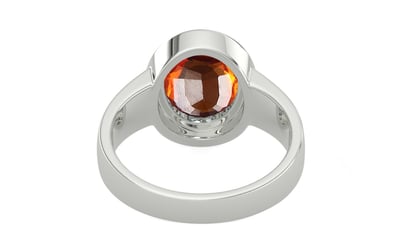 Sterling Silver Hessonite Garnet Ring Limited Quality (R3)