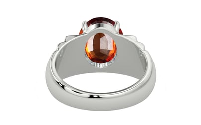 Sterling Silver Hessonite Garnet Ring Limited Quality (R4)