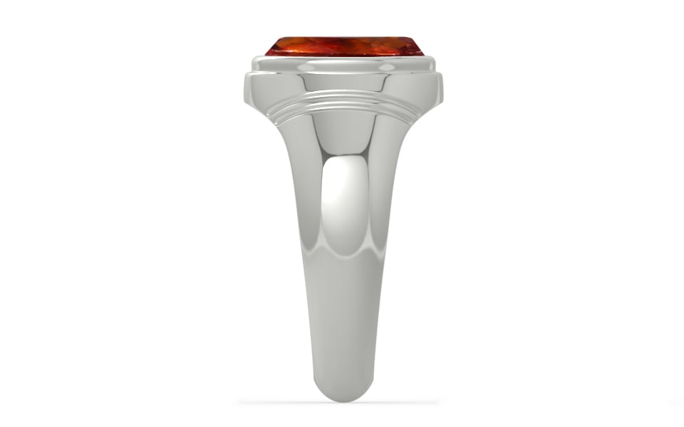 Sterling Silver Hessonite Garnet Ring Limited Quality (R7)