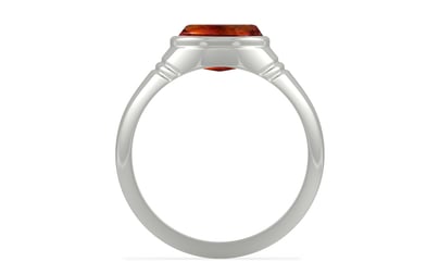 Sterling Silver Hessonite Garnet Ring Limited Quality (R7)
