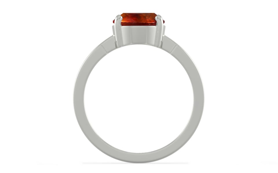 Sterling Silver Hessonite Garnet Ring Limited Quality (R8)
