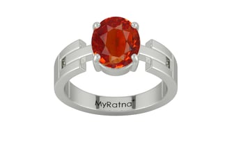 Sterling Silver Hessonite Garnet Ring Limited Quality (R8)