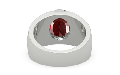 Sterling Silver Hessonite Garnet Ring Prime Quality (R1)