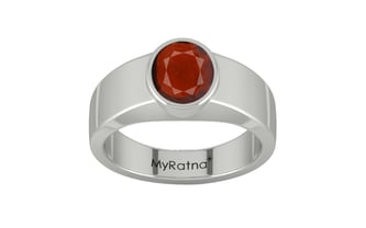 Sterling Silver Hessonite Garnet Ring Prime Quality (R10)