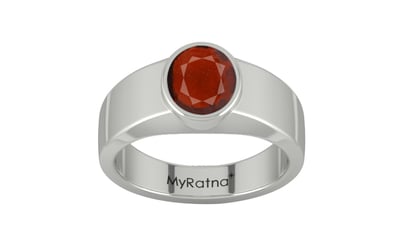 Sterling Silver Hessonite Garnet Ring Prime Quality (R10)