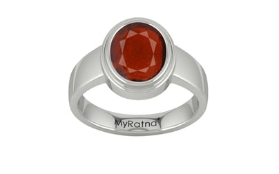 Sterling Silver Hessonite Garnet Ring Prime Quality (R3)