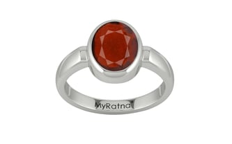 Sterling Silver Hessonite Garnet Ring Prime Quality (R6)