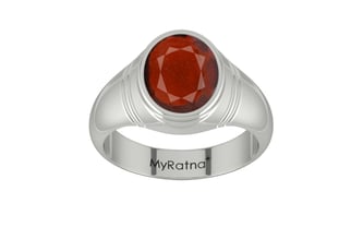 Sterling Silver Hessonite Garnet Ring Prime Quality (R7)