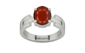 Sterling Silver Hessonite Garnet Ring Prime Quality (R8)