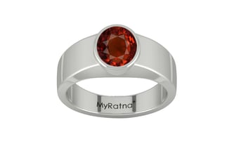 Sterling Silver Hessonite Garnet Ring Rare Quality (R10)
