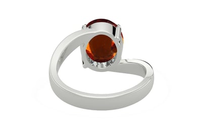 Sterling Silver Hessonite Garnet Ring Rare Quality (R2)