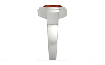 Sterling Silver Hessonite Garnet Ring Rare Quality (R3)