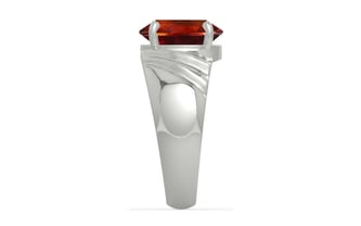 Sterling Silver Hessonite Garnet Ring Rare Quality (R4)