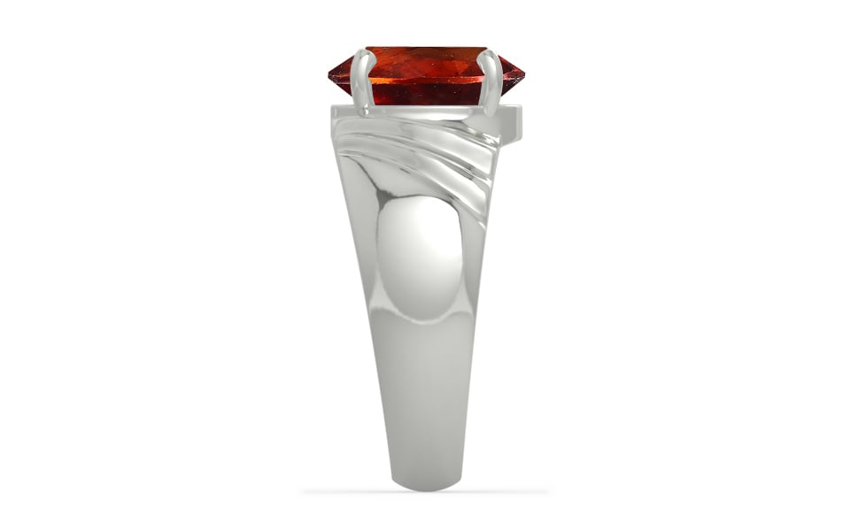 Sterling Silver Hessonite Garnet Ring Rare Quality (R4)