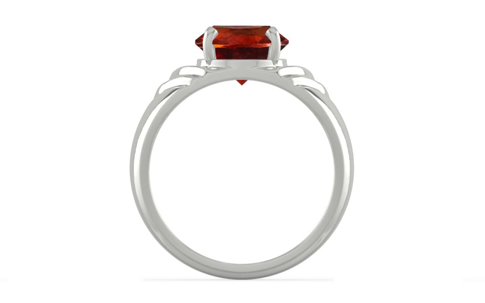 Sterling Silver Hessonite Garnet Ring Rare Quality (R4)