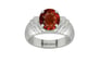 Sterling Silver Hessonite Garnet Ring Rare Quality (R4)