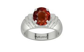 Sterling Silver Hessonite Garnet Ring Rare Quality (R4)