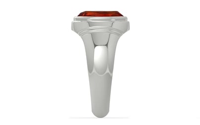 Sterling Silver Hessonite Garnet Ring Rare Quality (R7)