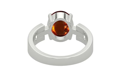 Sterling Silver Hessonite Garnet Ring Rare Quality (R8)