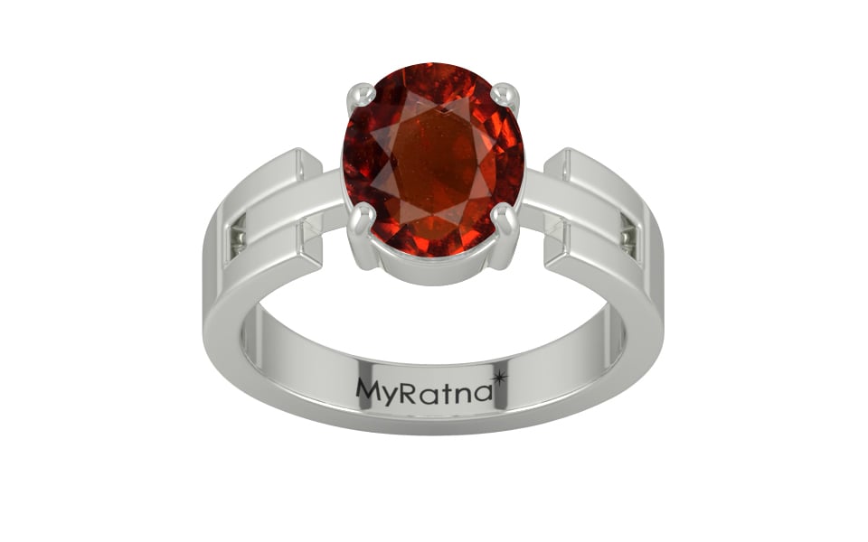 Sterling Silver Hessonite Garnet Ring Rare Quality (R8)