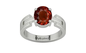 Sterling Silver Hessonite Garnet Ring Rare Quality (R8)