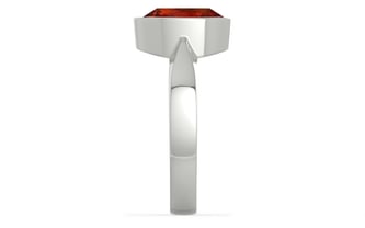 Sterling Silver Hessonite Garnet Ring Rare Quality (R9)