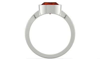 Sterling Silver Hessonite Garnet Ring Rare Quality (R9)
