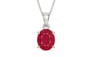 Sterling Silver Ruby Pendant Limited Quality (P10)