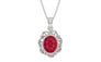 Sterling Silver Ruby Pendant Limited Quality (P5)