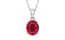 Sterling Silver Ruby Pendant Rare Quality (P10)